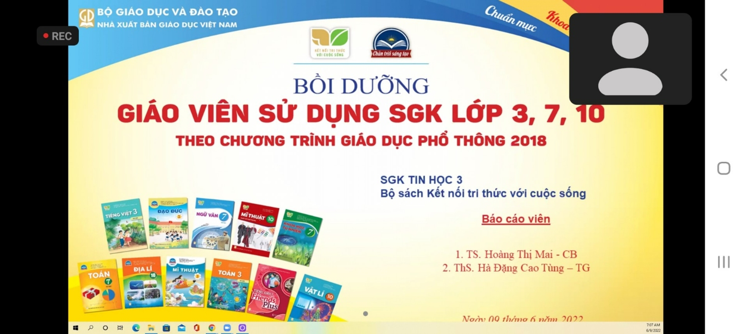 TẬP HUẤN SỬ DỤNG SÁCH GIÁO KHOA LỚP 3 NĂM HỌC 2022-2023